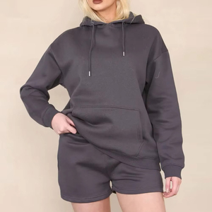 Casual Summer Autumn Fashion Women's Hoodies & Shorts <b>Twin</b> <b>Set</b> Tracksuits Outdoor Fashion Gym Wear & Lounge <b>Set</b> Ladies - Product Image 1