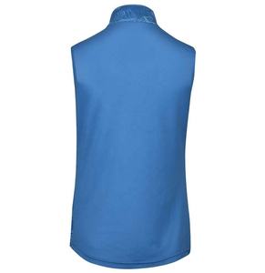 Haut décontracté sans manches pour femme en nylon noir uni extensible et respirant, 180g, tissé, teint uni, style athlétique - Product Image 4