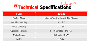 Tyre Changer Machine Workshop <strong>Equipment</strong> 14-26''<strong>Tire</strong> Changer Automatic Car <strong>Tire</strong> Tyre Changer - Product Image 4