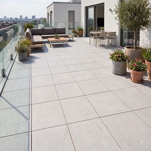 Baldosas de Porcelana Gris Mate Element de 600x600 mm y 6 mm de Espesor, Gris Moderno, Interiores Contemporáneos, Uso Residencial y Comercial - Product Image 6