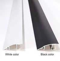 Profilé LED en aluminium pour montage en surface, bande lumineuse d'angle supérieur, éclairage vers le haut et vers le bas, rétroéclairage pour plafond intérieur