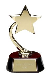Dernier Trophée Étoile Dorée Femme avec Base Noire – Récompense Premium pour Achievement, Cérémonie d'entreprise, Cadeau Personnalisé, Trophée Artistique - Product Image 5