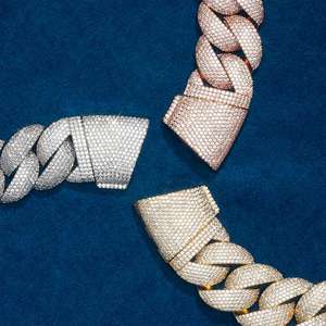 Pulsera de Diamantes Miami Cuban Link de Lujo con Incrustaciones de Diamantes para Hombre, Joyería de Moda Hip Hop con Incrustaciones Completas, Premium - Product Image 2