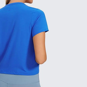 Cool Style women crop top t shirt breathable cotton short sleeve slim fit for casual wear summer outfits modern stylish look - Product Image 6