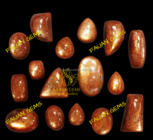 FAIJAN GEMS <b>TOP</b> Quality 100% Natural Sparkling Lolite Sunstone Bulk <b>Rainbow</b> Flakes Opal Crystal Pear-Shaped Gemstone Cabochon - Product Image 3