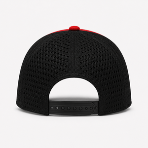 Premium Custom Embroidered Mesh Trucker <b>Cap</b> Adjustable Red Black <b>Snapback</b> Hat Outdoor Sports Promotional <b>Cap</b> for Adults - Product Image 4