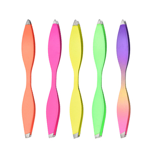 Pinzas Profesionales de Alta Moda para Cejas, de Acero Inoxidable Colorido y Ecológico, con Punta Puntiaguda, Mango Cómodo y Precisión para el Cabello - Product Image 1