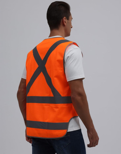 Chaleco de Seguridad para Hombre con Franjas Reflectantes, Transpirable, Ligero, de Alta Visibilidad, Impermeable y Resistente al Calor para Trabajo al Aire Libre - Product Image 2