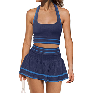 Women’s Pickleball Tank and Skort Lightweight Activewear Pickleball Tank and Skort Outfit Women Performance Wear - Product Image 1