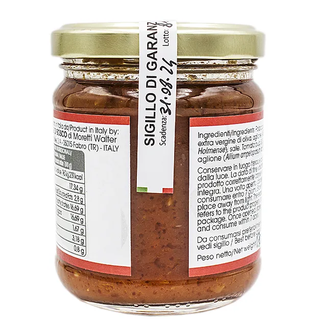 शीर्ष गुणवत्ता मसालेदार सॉस टमाटर 170 g के लिए पारंपरिक के साथ पास्ता टस्कनी Aglione डिब्बाबंद माल खाद्य सामान डिब्बाबंद सब्जियों