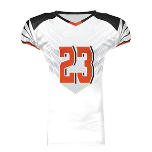 Jersey Sepak Bola Amerika Kustom Grosir Produsen Pakaian Olahraga Tim Jersey Sepak Bola Amerika Bahan Mesh Bernapas - Product Image 1