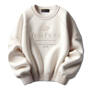 Jersey de algodón personalizado para mujer, sudaderas de colores sólidos de lana con cuello redondo, manga larga, estilos informales, prendas de vestir sostenibles, ropa deportiva - Product Image 5