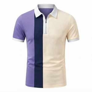 เสื้อเชิ้ตผู้ชายผ้าวาฟเฟิลเนื้อสัมผัสพิเศษ โพลีเอสเตอร์ แห้งเร็ว สวมใส่สบาย แขนสั้น คอปก ติดกระดุม - Product Image 3