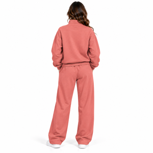 Ensemble deux pièces en polaire pour femme - Tenue confortable d'hiver avec sweat à capuche et pantalon de survêtement - Ensemble décontracté pour la maison - Product Image 2