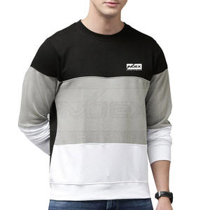 Sudadera de Hombre INDEX con Bloques de Color, Cuello Redondo, Corte Regular, Tejido de Algodón, Informal, para Otoño, Transpirable, con Estampado Frontal - Product Image 1