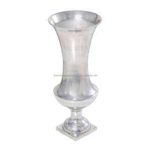 Modern Luxury Free <b>Standing</b> Display Aluminium Flower <b>Vase</b> Easy Portable Silver Pot Living Room Decor Matt Brass Free <b>Standing</b> - Product Image 4