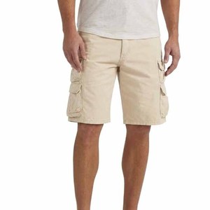 2026 Trendy Khaki Quick Dry Cargo Shorts 100% Cotton Knitted Mid Waist Beachwear Canvas Breathable Button Fly Casual Men Shorts - Product Image 3