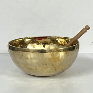 Tibetan Singing Bowl Handmade Brass with Excellent Resonance for Sound Therapy Silk Screen and Offset Printing - Product Image 2
