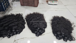 Paquetes rectos largos indios sin procesar Vendedores de cabello virgen Cabello indio dibujado doble, cabello virgen crudo - Product Image 2