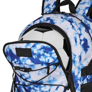 Sac de sport unisexe personnalisé avec logo, en nylon et polyester imperméable, haute qualité, pour l'école, l'entraînement de football et les voyages - Product Image 2