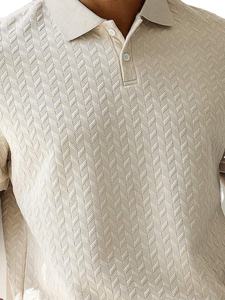 Polo imprimé personnalisé pour hommes à manches courtes Service OEM mode exclusive 220 GSM polo respirant de marque personnalisé - Product Image 3