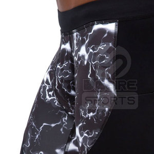 Leggings de fitness pour hommes, nouveau design, taille élastique, spandex/polyester, séchage rapide, respirant, pour la course à pied et la salle de sport - Product Image 4