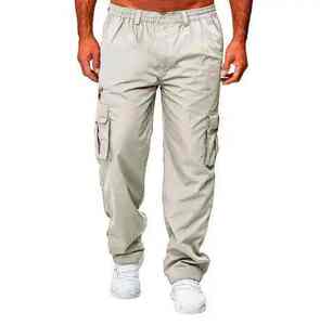 Men's <b>Stretch</b> <b>Cargo</b> Trousers Comfortable Utility <b>Pants</b> with Functional Storage Pockets for Everyday Wear and Outdoor Performance - Product Image 6
