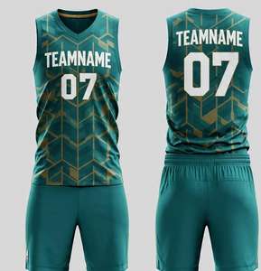 Uniforme de Baloncesto Personalizado Directo de Fábrica para Hombre, Camiseta sin Mangas y Pantalones Cortos, 100% Poliéster, Secado Rápido, para Ropa Deportiva de Verano - Product Image 3