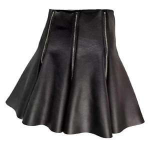 Nouvelle jupe en cuir vintage taille haute pour femme, respirante, écologique, confortable, mi-longue, anti-plis, séchage rapide - Product Image 4