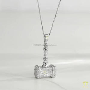 Designer Tool Jewelry Pendant With Luxury Streetwear Hip Hop Style And Iced Out Finish - Product Image 1