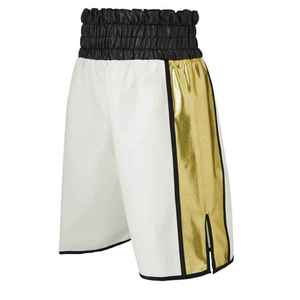 Shorts de boxe en satin pour hommes de qualité supérieure, logo personnalisé, service OEM, vêtements de sport en polyester pour adultes, équipement de combat MMA - Product Image 4