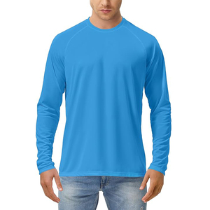 Camiseta Personalizable de Manga Larga para Hombre, de Alta Calidad, Ligera, Cuello Redondo, Lisa, con Logotipo, Estilo Casual, Urbana, de Algodón - Product Image 1