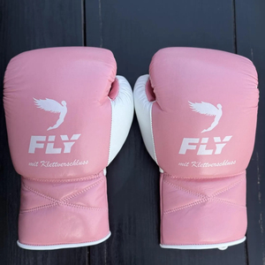 Guantes de Boxeo Fly Pink con Cierre de Velcro para Entrenamiento y Sparring, Cuero PU, Unisex, Diseño Transpirable - Product Image 3
