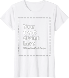 Custom Front & Back Print T-Shirt with Your Image for Men, Women and Kids by Modify by Merch on Demand - Product Image 3