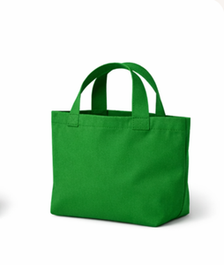 OEM Eco Friendly Custom Logo Printed Green Canvas Shopping <b>Bag</b> <b>Medium</b> Size Top Handle Daily Use Reusable Tote <b>Bag</b> - Product Image 3