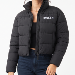 Chaqueta Acolchada de Invierno para Mujer, Manga Larga, Estilo Puffer, Cierre de Cremallera, Abrigo Casual, Cálido, para Exteriores, a la Moda - Product Image 3
