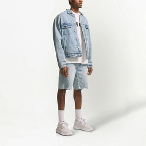 Shorts en jean vintage pour homme en coton biologique, respirants, anti-UV, séchage rapide, décontractés, style streetwear d'été - Product Image 4