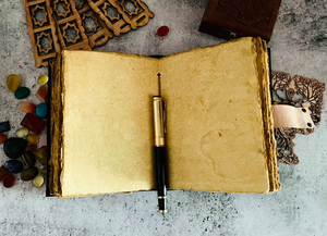 Owl <b>Leather</b> Hardcover Journal with Lock Book of Shadow Vintage Antique Paper Handmade <b>Leather</b> Embossed <b>Diary</b> - Product Image 3