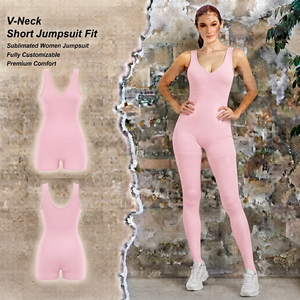Combinaison moulante à manches longues pour femme, taille haute, longueur intégrale, avec fermeture éclair frontale, motif sublimé, tenue de sport sexy style club - Product Image 1