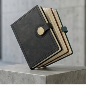 Aurelux <b>A5</b> Premium PU Leather Case Bound Circular Lock Notebook 80 GSM Inner Pages Multicolor Executive <b>Diary</b> for Corporate Use - Product Image 3