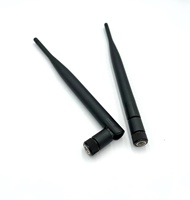 Antena dipolo de doble banda de 2,4 GHz y 5,8 GHz con cable coaxial RG178 y ganancia 5DBi para comunicación de red de enrutador