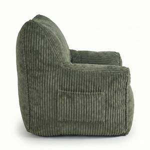 Sofá Individual Moderno de 1 Plaza con Tapizado de Pana y Embalaje Comprimido para Sala de Estar - Product Image 5