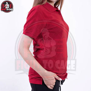 Meilleur fournisseur, nouvelle arrivée, mode féminine, décontractée, nouveau design, manches courtes, couleur unie, coton de haute qualité, polyester, polos - Product Image 5