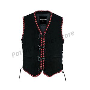 Chalecos de Cuero Genuino para Hombre, Último Modelo, al por Mayor, para Uso en Exteriores, Servicio Personalizado OEM, Chalecos de Cuero para Hombre en Grandes Cantidades - Product Image 3