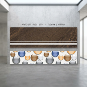 Vistaar Matt Finish 100X30บันได,บันไดเคลือบเงาขั้นบันไดกระเบื้องจมูกทำจากเซรามิกเคลือบด้านกระเบื้อง Vitrified 30x120cm - Product Image 4