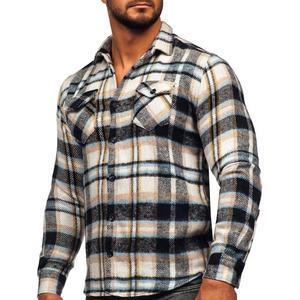 Custom Style Motorbike <b>Flannel</b> Shirt for Men High Quality Breathable Custom Printing - Product Image 4