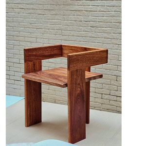Modern Wooden <b>Dining</b> <b>Chair</b> Solid Wood Construction Minimalist Design Stable Structure Home Furniture Indoor Use - Product Image 6