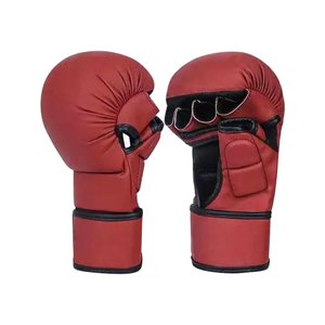 ถุงมือ MMA สำหรับฝึกซ้อม คุณภาพพรีเมียม ราคาขายส่ง RTS สีแดง ออกแบบได้ตามต้องการ สวมใส่สบายสำหรับเยาวชน รุ่น MS-MZ-CGG-06 - Product Image 1
