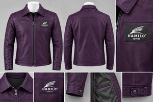 Chaqueta de Motocicleta de Cuero Vacuno Negro para Mujer, Marca Hamilo, con Cuello Plegable, Cierre de Cremallera Frontal, Lavada, Resistente al Viento, Diseño Personalizable - Product Image 4