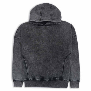 Sweat à capuche pour homme, style décontracté, effet délavé, personnalisable, avec services OEM ODM - Product Image 5